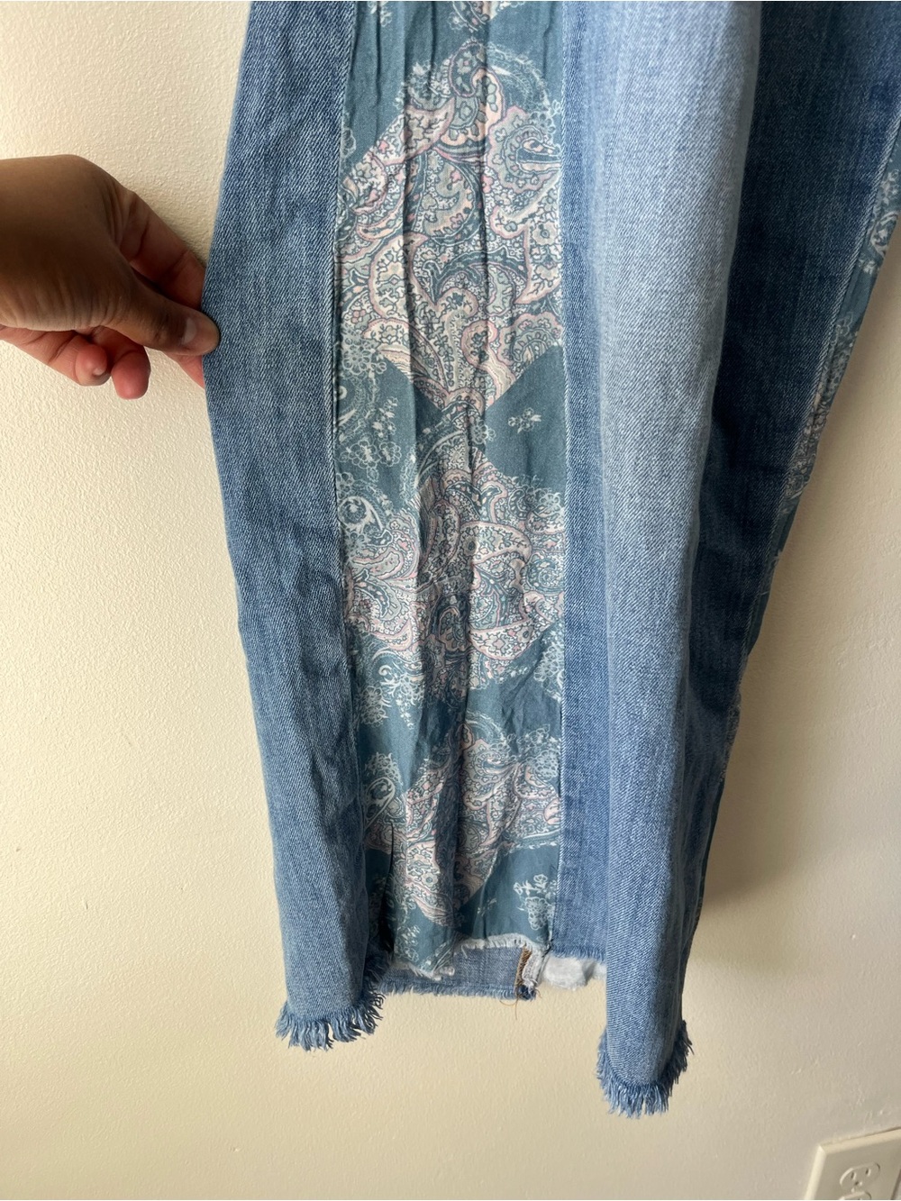 Lucky Brand Denim Laura Ashley Palazzo Wide Leg Jeans Candid Wash - Picture 11 of 13